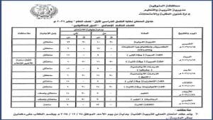جدول امتحانات الشهادة الإعدادية 2026 بالمنوفية.. المواعيد كاملة 4 IMG 1346 الشهادة الإعدادية جدول امتحانات الشهادة الإعدادية 2026 بالمنوفية.. المواعيد كاملة موقع في الجامعة