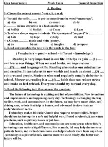 نموذج استرشادي اللغة الإنجليزية للشهادة الإعدادية 2026 بالجيزة.. راجع امتحاناتك قبل موعدها 2 IMG 1473 نموذج نموذج استرشادي اللغة الإنجليزية للشهادة الإعدادية 2026 بالجيزة.. راجع امتحاناتك قبل موعدها موقع في الجامعة