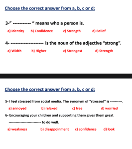 الخلاصة النهائية.. أهم 15 سؤالًا متوقعًا في امتحان اللغة الإنجليزية للشهادة الإعدادية 3 امتحان اللغة الإنجليزية للشهادة الإعدادية
