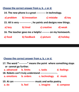 الخلاصة النهائية.. أهم 15 سؤالًا متوقعًا في امتحان اللغة الإنجليزية للشهادة الإعدادية 6 أهم الأسئلة المتوقعة لامتحان اللغة الإنجليزية للشهادة الإعدادية