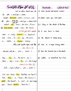 درب نفسك.. أهم النقاط في مادة الإنجليزي للصف الخامس الابتدائي من إعداد مستر محمود طه 2 درب نفسك.. أهم النقاط في مادة الإنجليزي للصف الخامس الابتدائي من إعداد مستر محمود طه