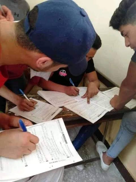 images 1 3 صفحات صفحات الغش تنشر أسئلة امتحانات الشهادة الإعدادية.. صور موقع في الجامعة