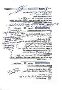حل التقييم الأسبوعي الثاني لمادة العربي 