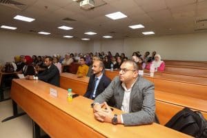 FB IMG 1770898593901 الجامعة المصرية الصينية الجامعة المصرية الصينية تنظم ورشة عمل عن النشر العلمي المفتوح بالتعاون مع Springer Nature وSTDF| صور موقع في الجامعة