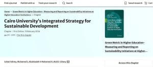 جامعة القاهرة تتصدر المشهد الدولي: فصل خاص في Springer Nature يوثق نموذجها المتكامل للتنمية المستدامة 4 FB IMG 1771052696508 Springer Nature جامعة القاهرة تتصدر المشهد الدولي: فصل خاص في Springer Nature يوثق نموذجها المتكامل للتنمية المستدامة موقع في الجامعة