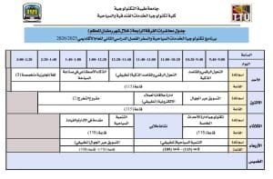 FB IMG 1771512338063 الجداول الدراسية لشهر رمضان اعتماد الجداول الدراسية لشهر رمضان بكلية تكنولوجيا الخدمات بجامعة طيبة التكنولوجية| صور موقع في الجامعة
