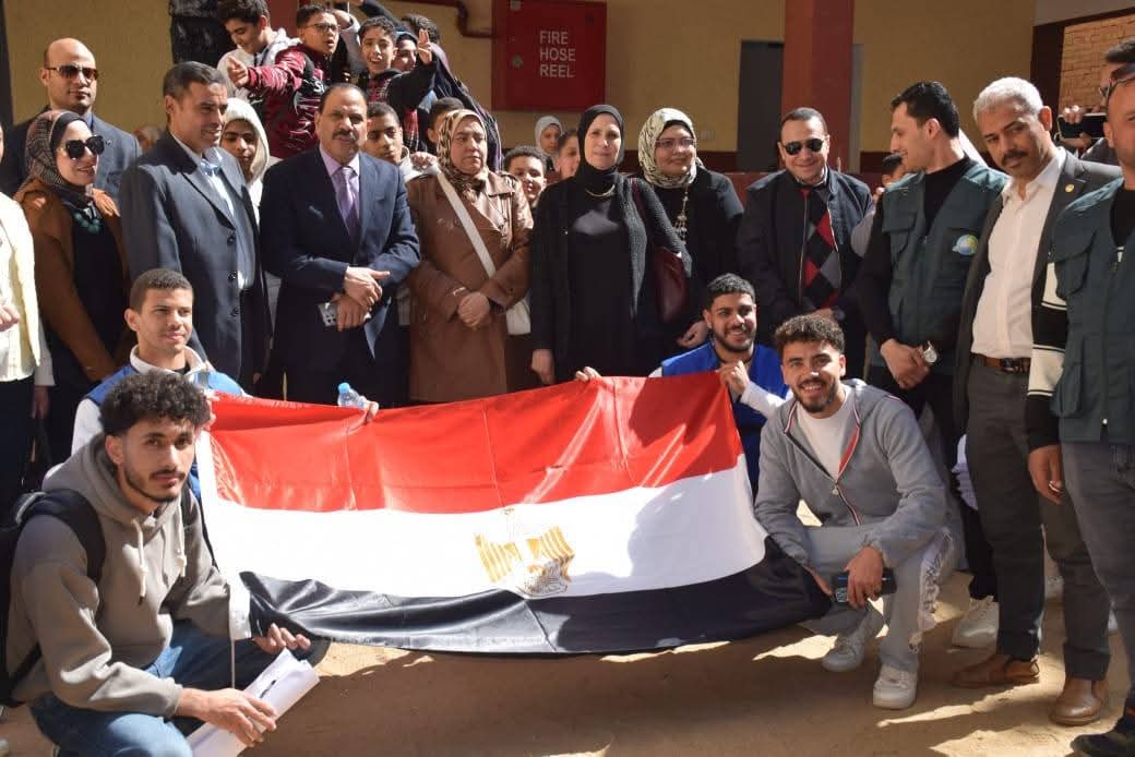 FB IMG 1771526959064 جامعة المنوفية تطلق قافلة توعوية جامعة المنوفية تطلق قافلة توعوية بقرية ميت عافية لمكافحة الإدمان والعنف الأسري موقع في الجامعة