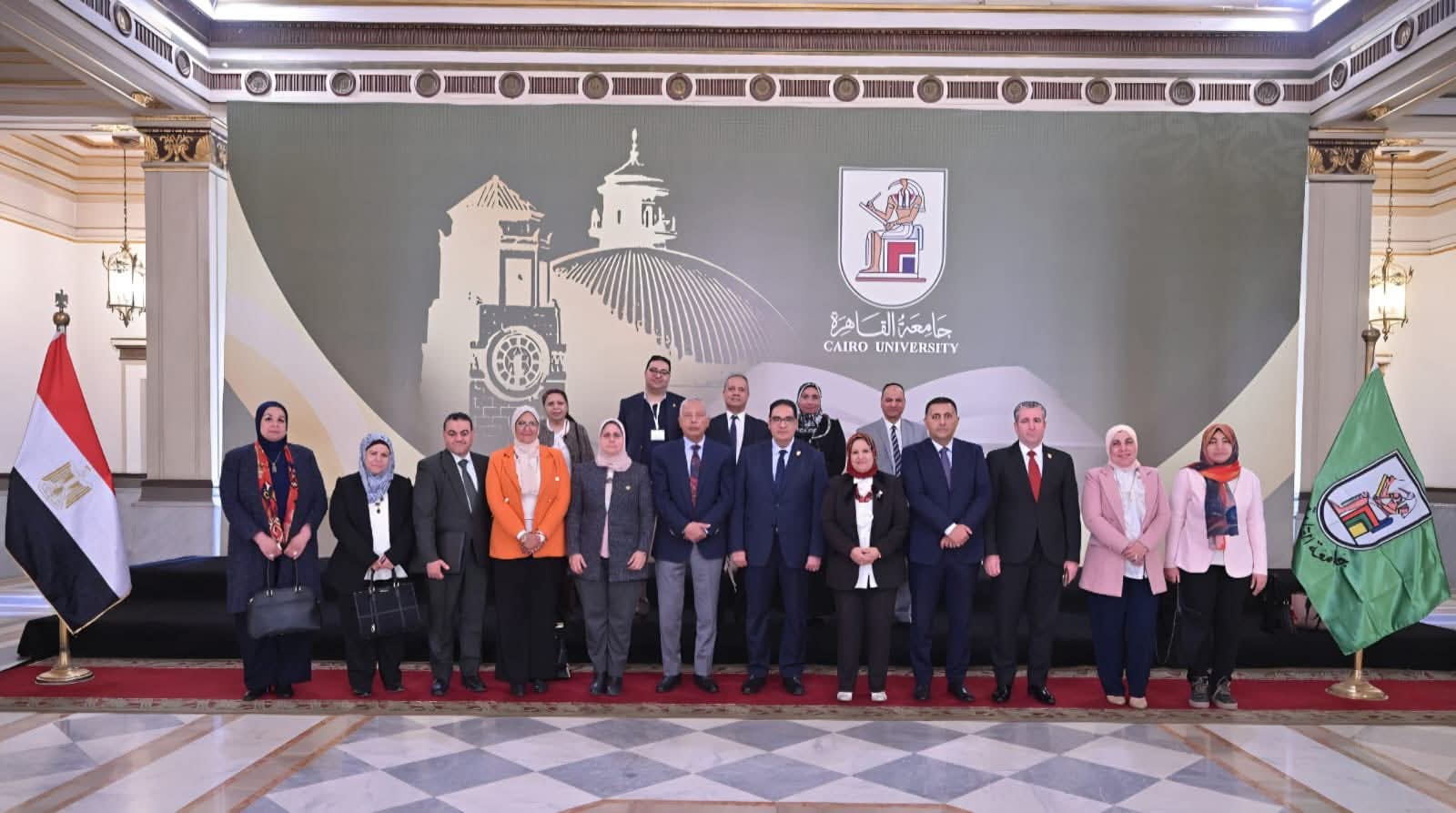 FB IMG 1771574268642 جامعة القاهرة جامعة القاهرة تعزز جودة التعليم بالاعتماد المؤسسي والبرامجي لكليات الآثار والهندسة والمعهد القومي لعلوم الليزر موقع في الجامعة