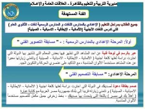 تعليم القاهرة تفتح باب المشاركة في المسابقة الفنية لطلاب اللغات الأجنبية.. الشروط وآخر موعد للتسجيل 6 FB IMG 1772029634962 تعليم القاهرة تفتح باب المشاركة في المسابقة الفنية تعليم القاهرة تفتح باب المشاركة في المسابقة الفنية لطلاب اللغات الأجنبية.. الشروط وآخر موعد للتسجيل موقع في الجامعة