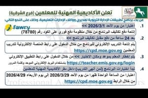 الأكاديمية المهنية للمعلمين تفتح باب التسجيل لبرامج تطوير مهارات المعلمين.. إليك التفاصيل 4 FB IMG 1772217874586 الأكاديمية المهنية للمعلمين الأكاديمية المهنية للمعلمين تفتح باب التسجيل لبرامج تطوير مهارات المعلمين.. إليك التفاصيل موقع في الجامعة