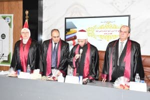 جامعة قناة السويس تستقبل وزير الأوقاف لمناقشة رسالة ماجستير بمعهد الدراسات الأفروآسيوية 3 جامعة قناة السويس تستقبل وزير الأوقاف