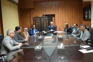 جامعة بني سويف تبحث تعزيز جذب الطلاب الوافدين خلال اجتماع مجلس إدارة الوافدين 2 جامعة بني سويف تبحث تعزيز جذب الطلاب الوافدين