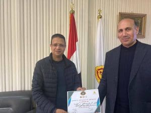 FB IMG 1774805609231 جامعة الزقازيق جامعة الزقازيق تكرم فريق هندسة الزقازيق لمتميزهم في هاكاثون الابتكار الصحي موقع في الجامعة