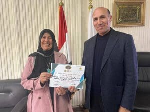 جامعة الزقازيق تكرم فريق هندسة الزقازيق لمتميزهم في هاكاثون الابتكار الصحي 4 FB IMG 1774805611714 جامعة الزقازيق جامعة الزقازيق تكرم فريق هندسة الزقازيق لمتميزهم في هاكاثون الابتكار الصحي موقع في الجامعة
