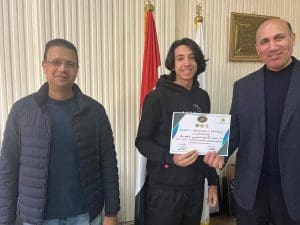 FB IMG 1774805621595 جامعة الزقازيق جامعة الزقازيق تكرم فريق هندسة الزقازيق لمتميزهم في هاكاثون الابتكار الصحي موقع في الجامعة