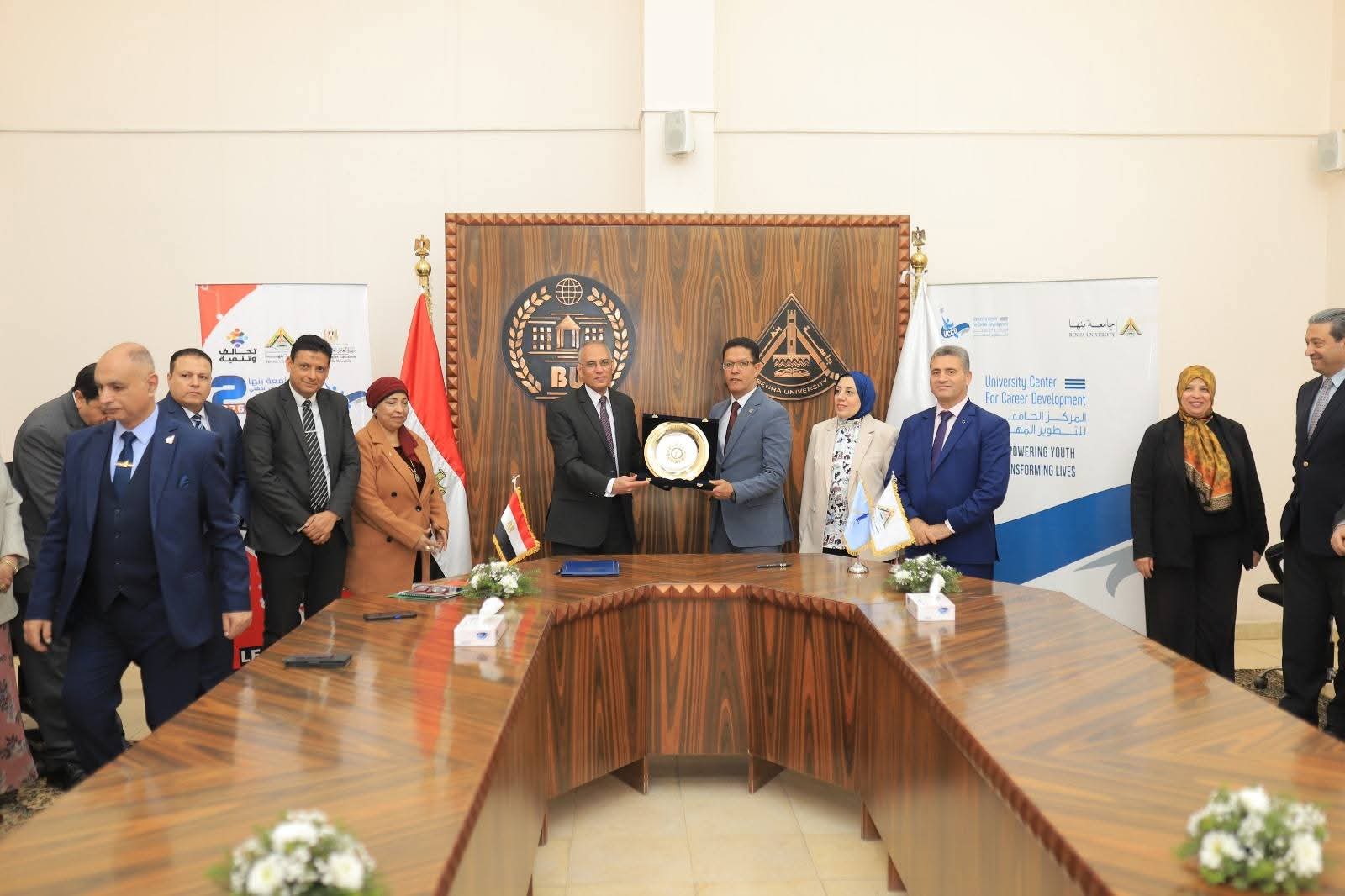 FB IMG 1774895450513 جامعة بنها والمركز القومي للبحوث يوقعان بروتوكول جامعة بنها والمركز القومي للبحوث يوقعان بروتوكول تعاون علمي وبحثي وتدريبي شامل موقع في الجامعة