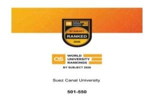 IMG 20260325 WA0012 جامعة قناة السويس تحقق طفرة عالمية في QS 2026 جامعة قناة السويس تحقق طفرة عالمية في QS 2026.. الصيدلة ضمن أفضل 400 وتقدم ملحوظ في الطب موقع في الجامعة
