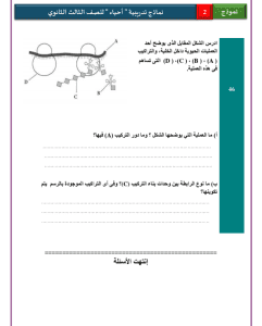 IMG ٢٠٢٦٠٣١٣ ٢١٤٨٠٧ 1 نماذج الأحياء والإحصاء عربي نموذج 2 للثانوية العامة حملها الآن.. نماذج الأحياء والإحصاء عربي نموذج 2 للثانوية العامة 2026 موقع في الجامعة