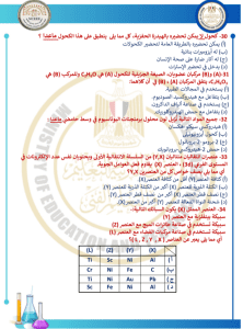 IMG ٢٠٢٦٠٣٢٤ ٢١٤٧١٤ 45 سؤالًا أساسيًا في مادة الكيمياء عربي 45 سؤالًا أساسيًا في مادة الكيمياء عربي.. استعدادًا لامتحانات الثانوية العامة موقع في الجامعة