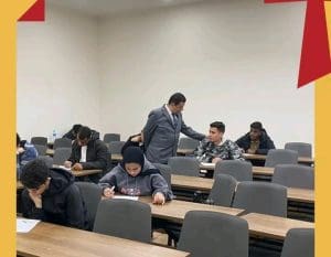 رئيس جامعة ساكسوني مصر يتفقد لجان امتحانات منتصف الفصل الدراسي الثاني لضمان انتظامها 5 رئيس جامعة ساكسوني مصر يتفقد لجان امتحانات