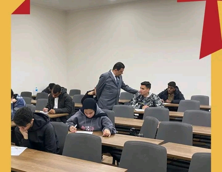 رئيس جامعة ساكسوني مصر يتفقد لجان امتحانات