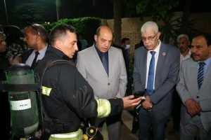 السيطرة على حريق محدود بمخزن مستلزمات طبية بمعهد الكبد القومي بجامعة المنوفية دون خسائر بشرية