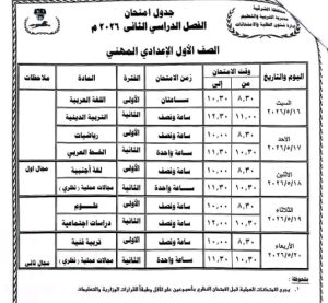 1777216212298 محافظ الشرقية يعتمد جدول امتحانات الفصل الدراسي محافظ الشرقية يعتمد جدول امتحانات الفصل الدراسي الثاني للعام الدراسي 2026 موقع في الجامعة