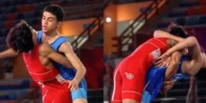 بأداء فني رائع.. عبد الله حسونة يحصد ذهبية المصارعة في بطولة أفريقيا بالإسكندرية 4 عبد الله حسونة يحصد ذهبية المصارعة في بطولة أفريقيا بالإسكندرية