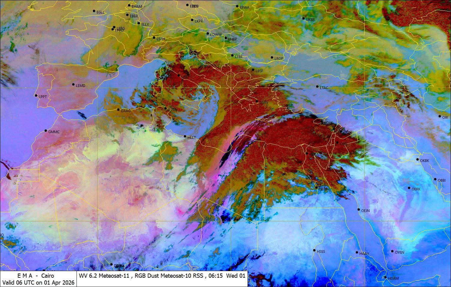 الأرصاد: ارتفاع درجات الحرارة واستمرار السحب الممطرة على السواحل الشمالية الغربية