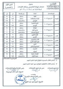 FB IMG 1775480684632 جداول امتحانات النقل والشهادات بالأزهر اعتماد جداول امتحانات النقل والشهادات بالأزهر للعام الدراسي 2025/2026| صور موقع في الجامعة