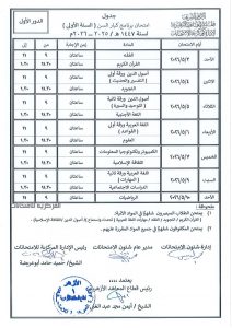 FB IMG 1775480687260 جداول امتحانات النقل والشهادات بالأزهر اعتماد جداول امتحانات النقل والشهادات بالأزهر للعام الدراسي 2025/2026| صور موقع في الجامعة
