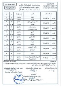 FB IMG 1775480696029 جداول امتحانات النقل والشهادات بالأزهر اعتماد جداول امتحانات النقل والشهادات بالأزهر للعام الدراسي 2025/2026| صور موقع في الجامعة