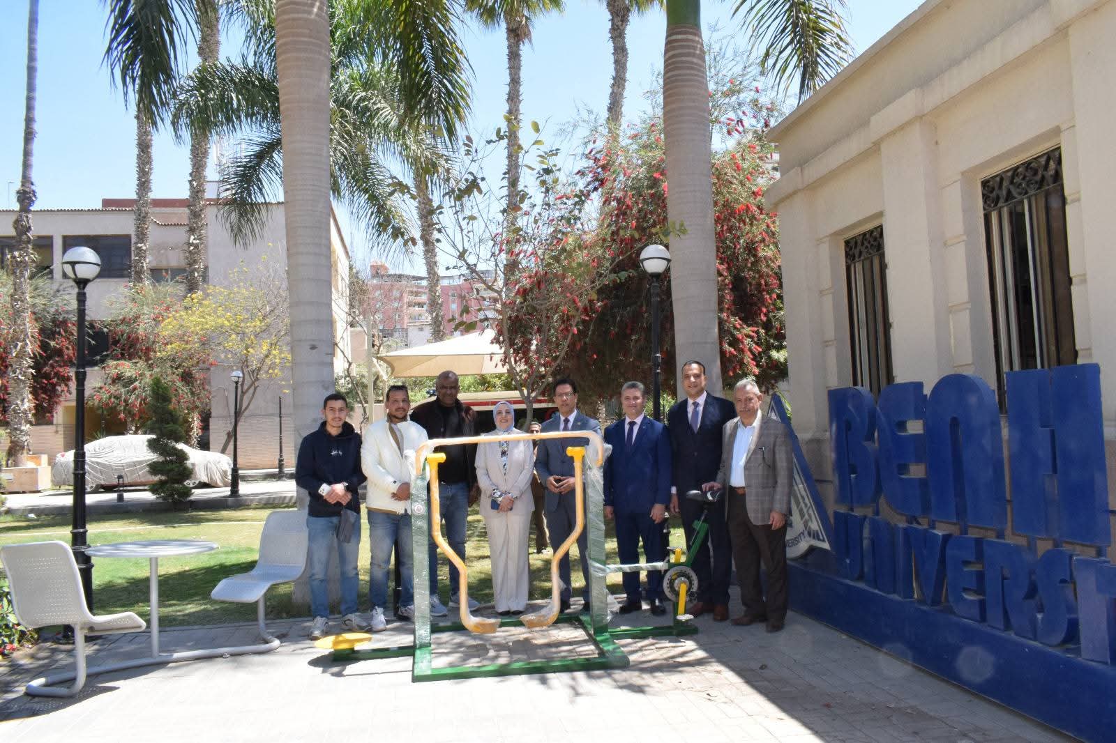FB IMG 1775941814543 جامعة بنها تبدأ إنشاء جيم خارجي داخل الحرم الجامعي جامعة بنها تبدأ إنشاء جيم خارجي داخل الحرم الجامعي لتعزيز اللياقة البدنية للطلاب وأعضاء هيئة التدريس موقع في الجامعة