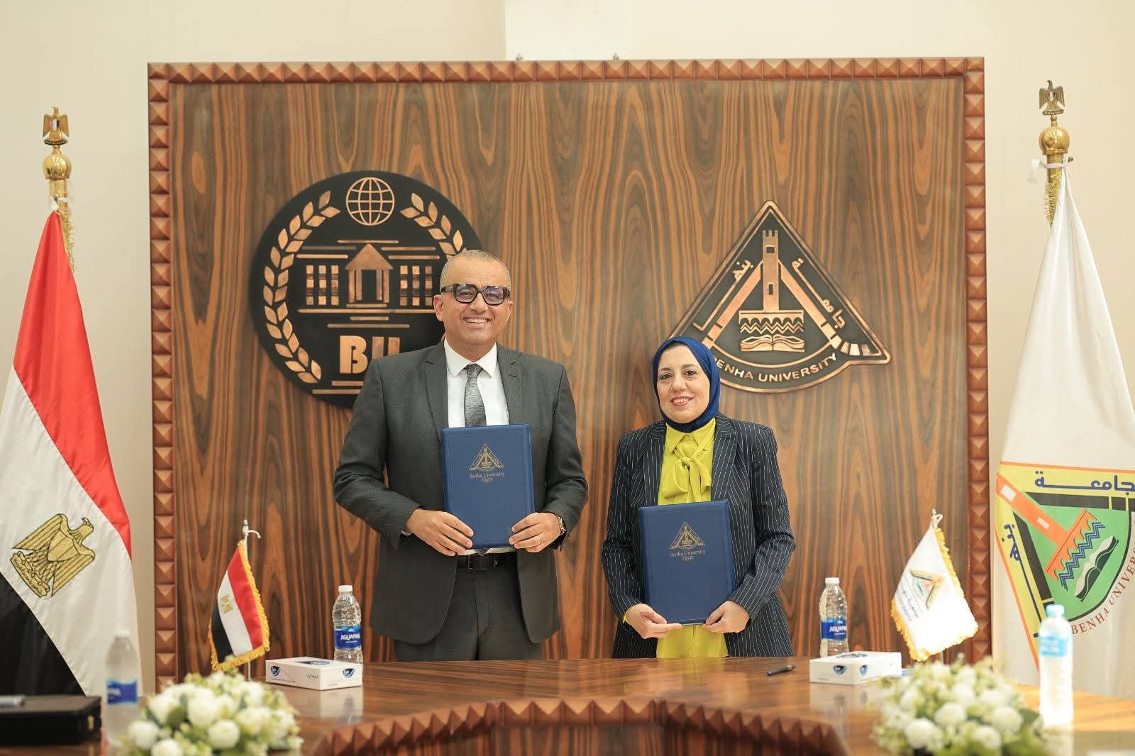 FB IMG 1776370362626 جامعة بنها توقع بروتوكول تعاون مع جيمناي أفريقيا جامعة بنها توقع بروتوكول تعاون مع "جيمناي أفريقيا" لتنمية مهارات ريادة الأعمال لدى الطلاب والخريجين موقع في الجامعة