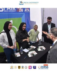 FB IMG 1776530411788 جامعة الدلتا جامعة الدلتا تنظم ملتقى التوظيف السنوي بمشاركة شركات كبرى لتعزيز فرص التدريب والعمل لطلابها وخريجيها موقع في الجامعة