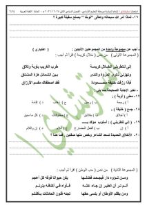 FB IMG 1777062049936 امتحان اللغة العربية لطلاب الشهادة الإعدادية 2026 تعليم القاهرة تنشر النموذج الأول من البوكليت لامتحان اللغة العربية لطلاب الشهادة الإعدادية 2026 موقع في الجامعة