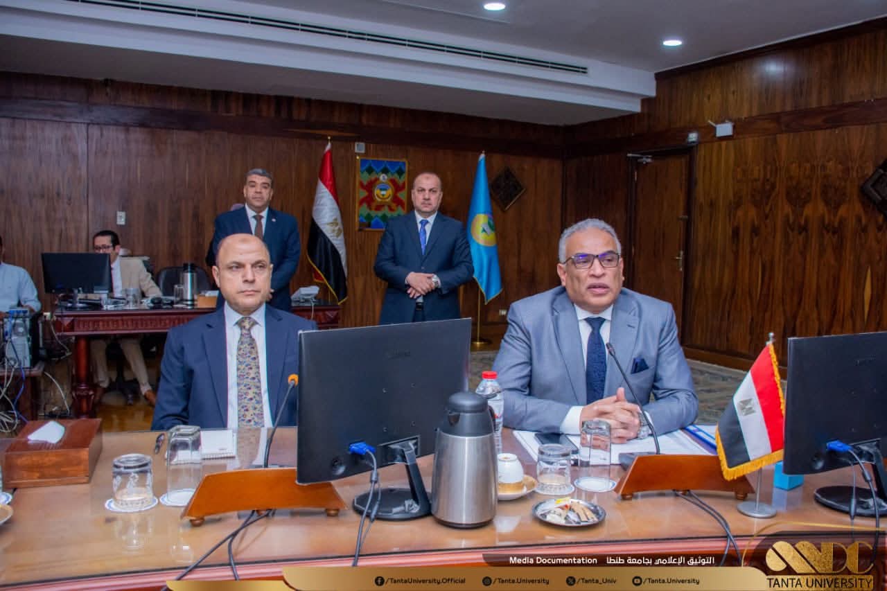 FB IMG 1777404847373 جامعة طنطا جامعة طنطا: دعم المبادرات الرئاسية أولوية وتعزيز التصنيفات الدولية على رأس الملفات موقع في الجامعة