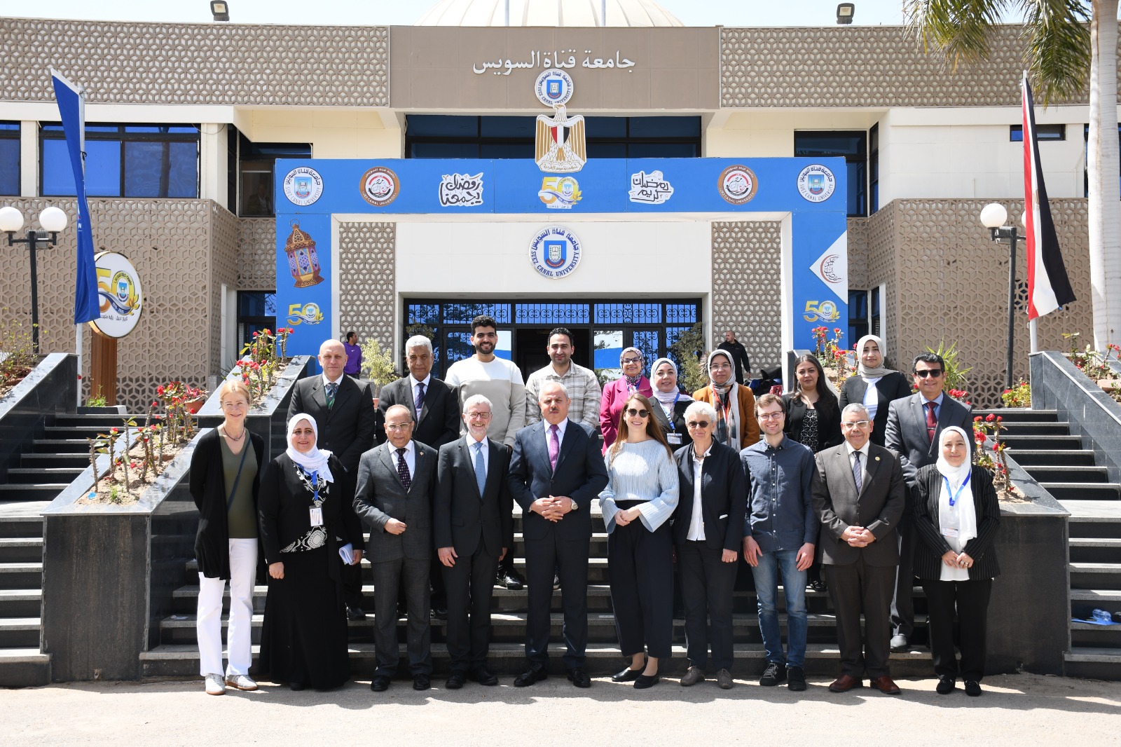 IMG 20260402 WA0073 صيدلة قناة السويس تحصل على الاعتماد الدولي الألماني صيدلة قناة السويس تحصل على الاعتماد الدولي الألماني لبرنامجي فارم دي والصيدلة الإكلينيكية موقع في الجامعة