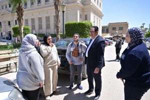 IMG 20260410 WA0019 جامعة القاهرة جولة مفاجئة لرئيس جامعة القاهرة لمتابعة ترشيد الطاقة وحصر الأصول غير المستغلة داخل الحرم الجامعي موقع في الجامعة