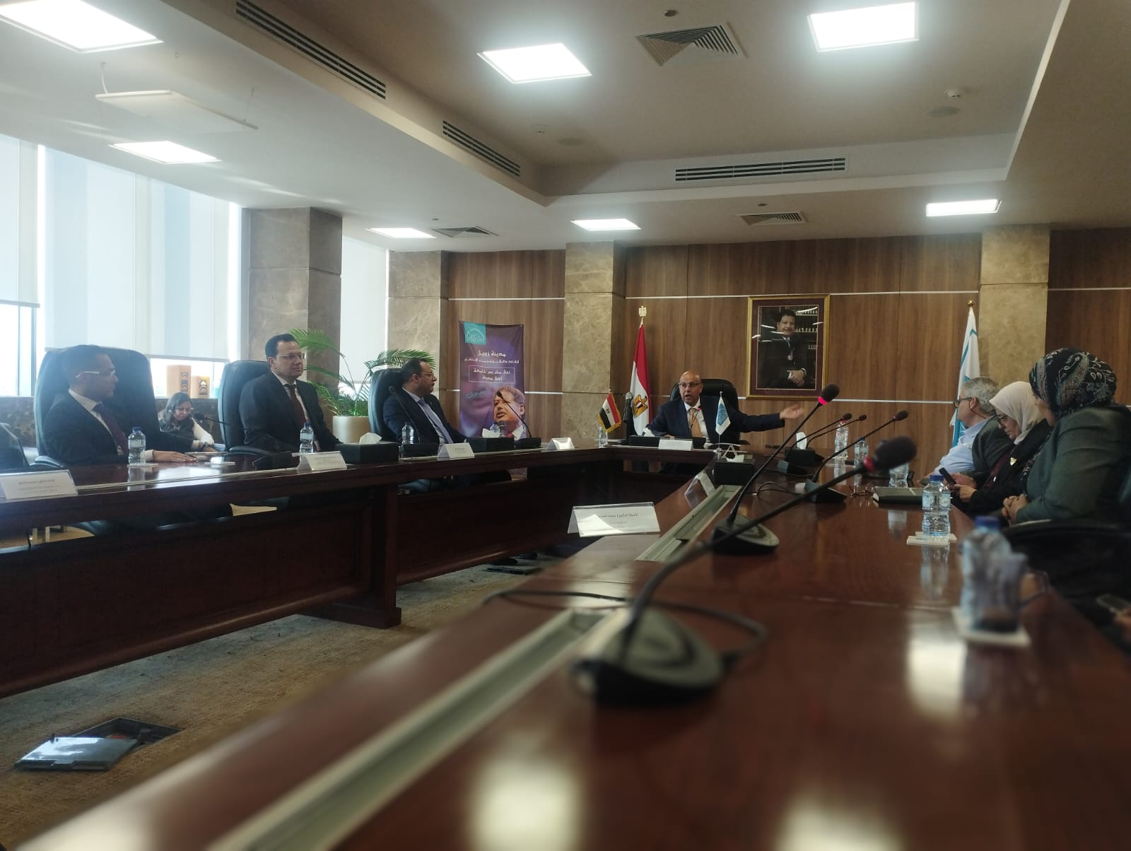 IMG 20260421 WA0051 1 افتتاح جامعة هيرتفوردشاير رئيس مدينة زويل: خطة لمضاعفة أعداد الطلاب العام الجديد واستيعاب 10 آلاف بكالوريوس و2500 دراسات عليا موقع في الجامعة