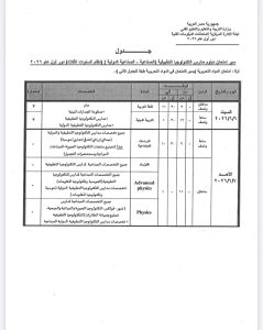 تبدأ 6 يونيو المقبل.. ننشر جداول امتحانات الدبلومات الفنية لجميع التخصصات 2025 / 2026 27 IMG 20260423 WA0167 جداول امتحانات الدبلومات الفنية لجميع التخصصات تبدأ 6 يونيو المقبل.. ننشر جداول امتحانات الدبلومات الفنية لجميع التخصصات 2025 / 2026 موقع في الجامعة