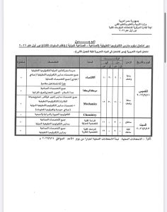 تبدأ 6 يونيو المقبل.. ننشر جداول امتحانات الدبلومات الفنية لجميع التخصصات 2025 / 2026 21 IMG 20260423 WA0169 جداول امتحانات الدبلومات الفنية لجميع التخصصات تبدأ 6 يونيو المقبل.. ننشر جداول امتحانات الدبلومات الفنية لجميع التخصصات 2025 / 2026 موقع في الجامعة