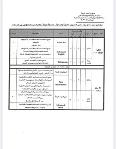 IMG 20260423 WA0170 جداول امتحانات الدبلومات الفنية لجميع التخصصات تبدأ 6 يونيو المقبل.. ننشر جداول امتحانات الدبلومات الفنية لجميع التخصصات 2025 / 2026 موقع في الجامعة
