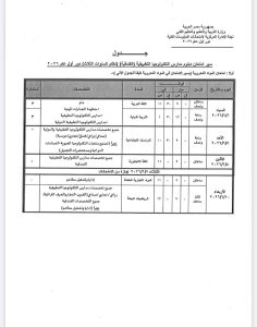 IMG 20260423 WA0174 جداول امتحانات الدبلومات الفنية لجميع التخصصات تبدأ 6 يونيو المقبل.. ننشر جداول امتحانات الدبلومات الفنية لجميع التخصصات 2025 / 2026 موقع في الجامعة