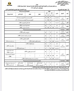 IMG 20260423 WA0188 جداول امتحانات الدبلومات الفنية لجميع التخصصات تبدأ 6 يونيو المقبل.. ننشر جداول امتحانات الدبلومات الفنية لجميع التخصصات 2025 / 2026 موقع في الجامعة