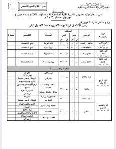 IMG 20260423 WA0189 جداول امتحانات الدبلومات الفنية لجميع التخصصات تبدأ 6 يونيو المقبل.. ننشر جداول امتحانات الدبلومات الفنية لجميع التخصصات 2025 / 2026 موقع في الجامعة