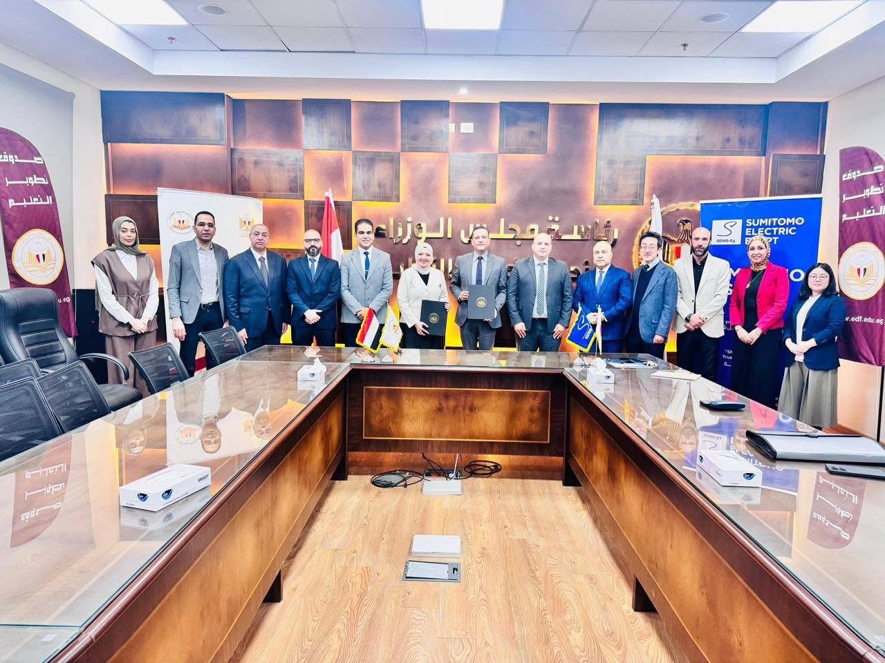 IMG 5875 المبادرة الوطنية للمشروعات الذكية شراكة تعليمية صناعية جديدة لتعزيز المهارات التطبيقية لطلاب الكوزن المصري الياباني موقع في الجامعة