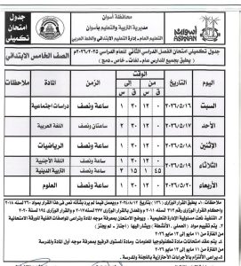IMG 6933 امتحانات الفصل الدراسي الثاني جداول امتحانات الفصل الدراسي الثاني 2025/2026 بأسوان موقع في الجامعة