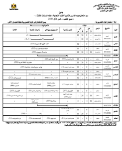 ننشر جدول امتحانات دبلوم المدارس الثانوية الفنية التجارية نظام الثلاث سنوات بجميع الشعب 2026 3 جدول امتحانات دبلوم المدارس الثانوية الفنية التجارية