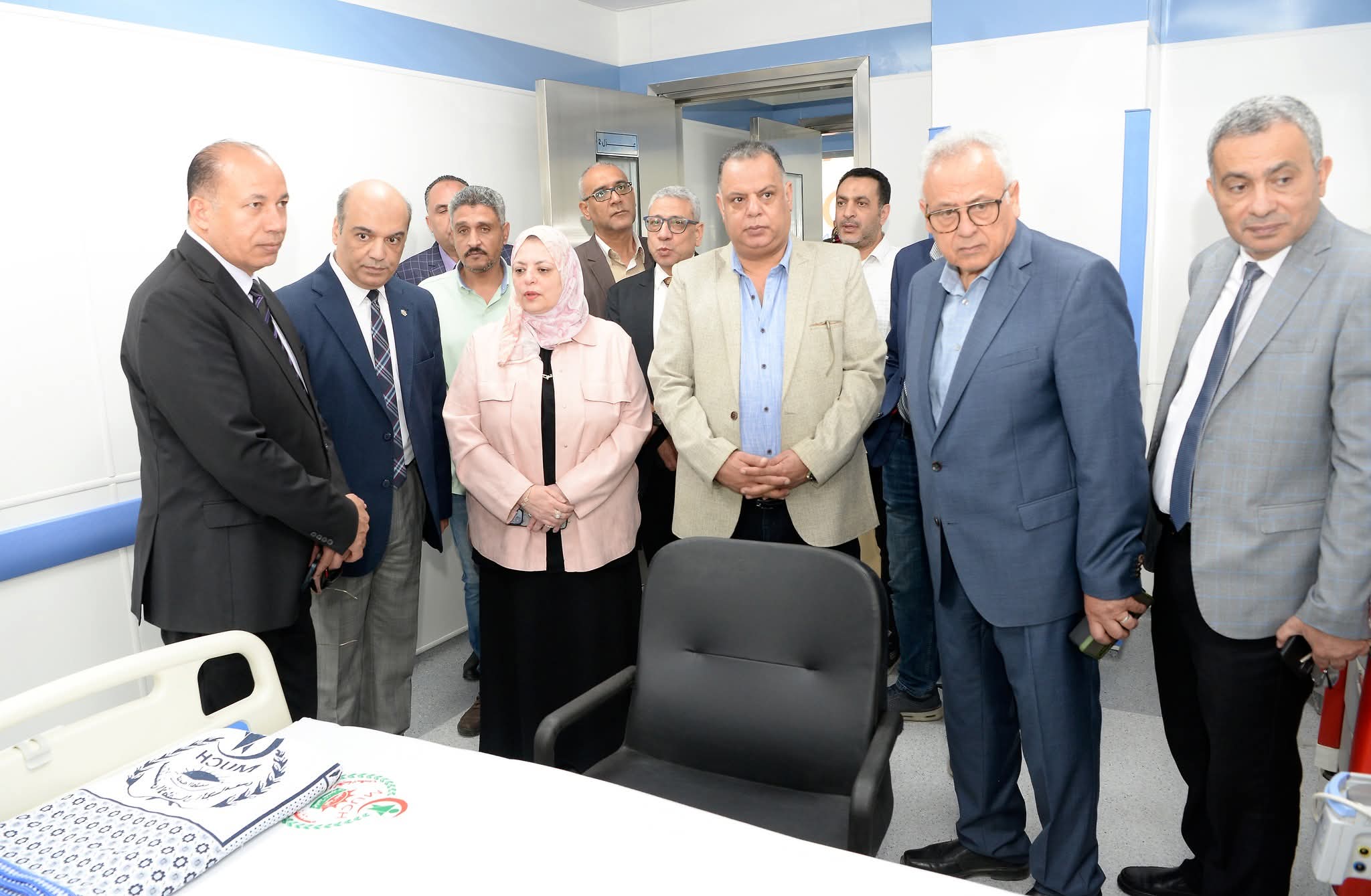 FB IMG 1777822298201 رئيس جامعة المنوفية رئيس جامعة المنصورة يتفقد مشروعات تطوير القطاع الطبي استعدادًا لتشغيلها موقع في الجامعة